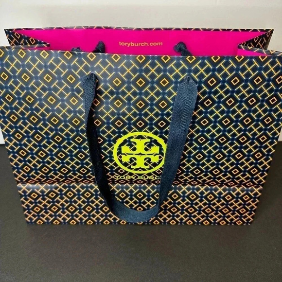 Tory Burch Paper Bag Gift Empty Paper Bag Pre Owned - Picture 3 of 11